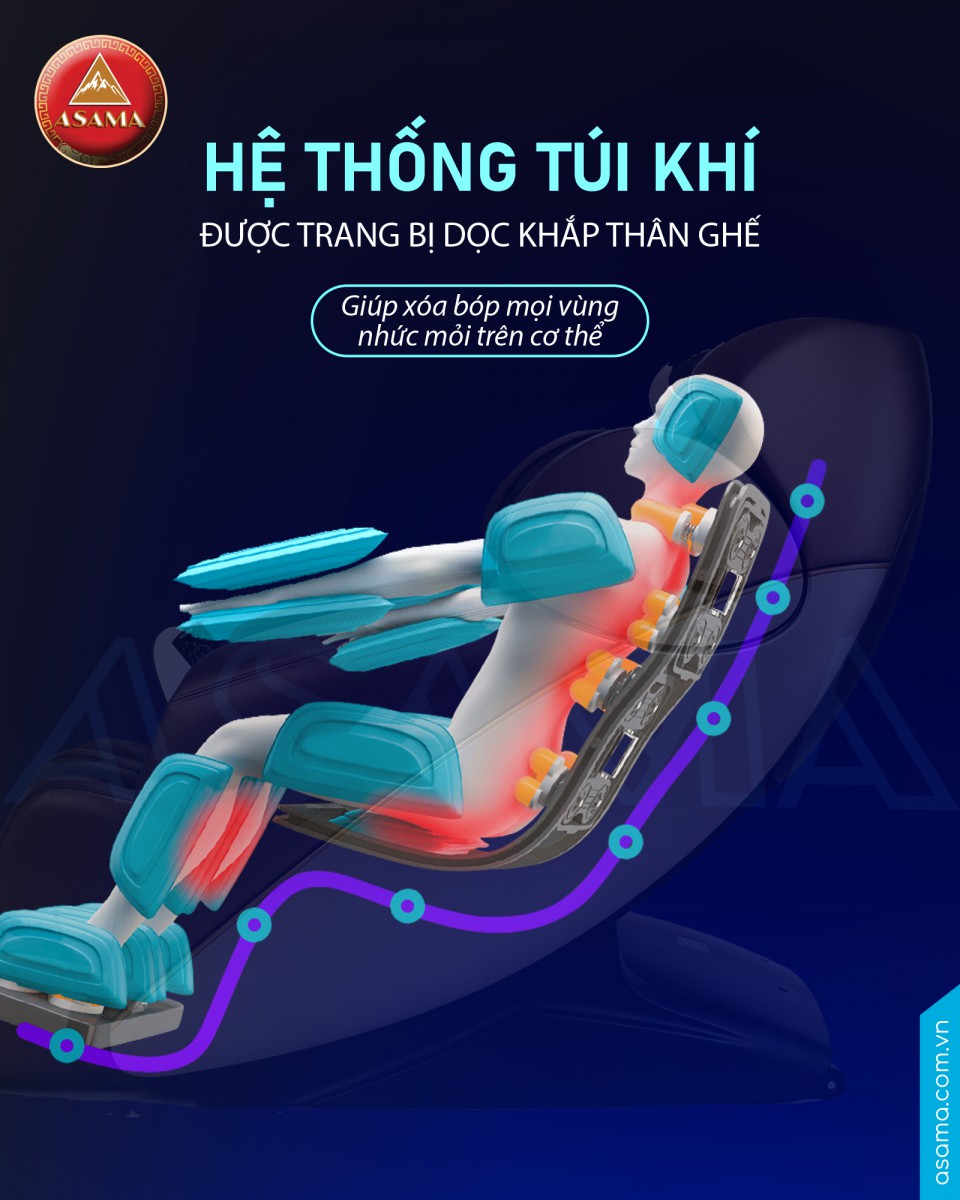 hệ thống túi khí massage cao cấp