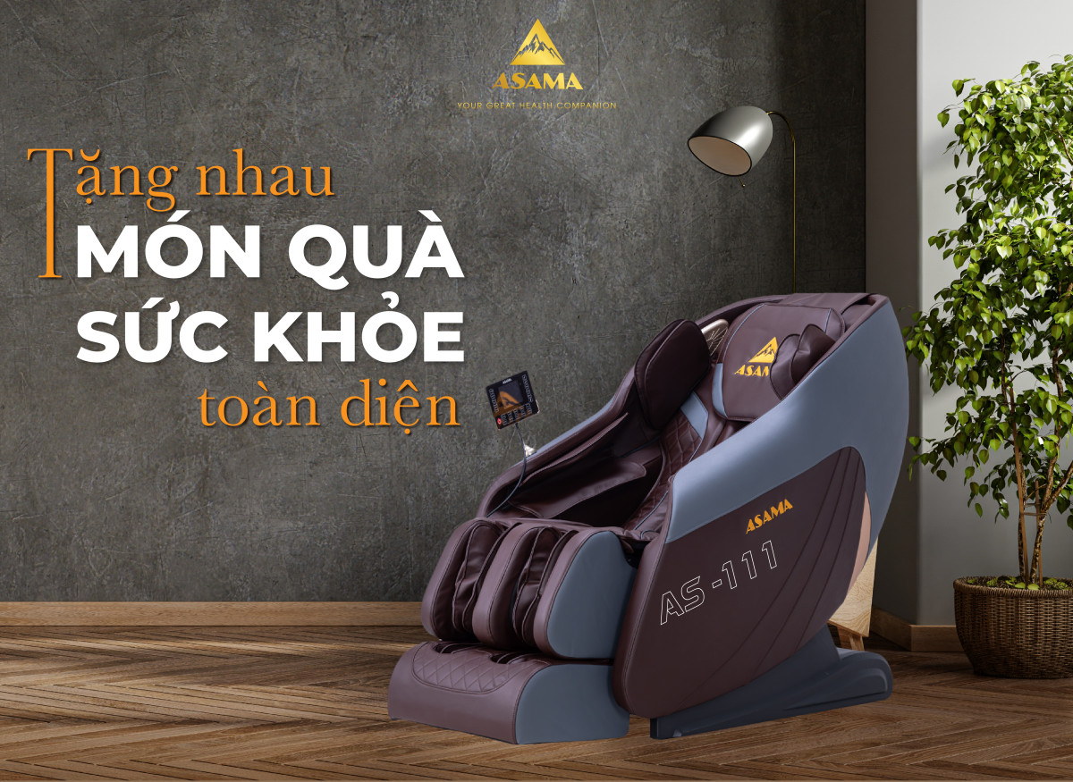 GHẾ MASSAGE AS - 111 MÓN QUÀ CHĂM SÓC SỨC KHỎE TOÀN DIỆN 