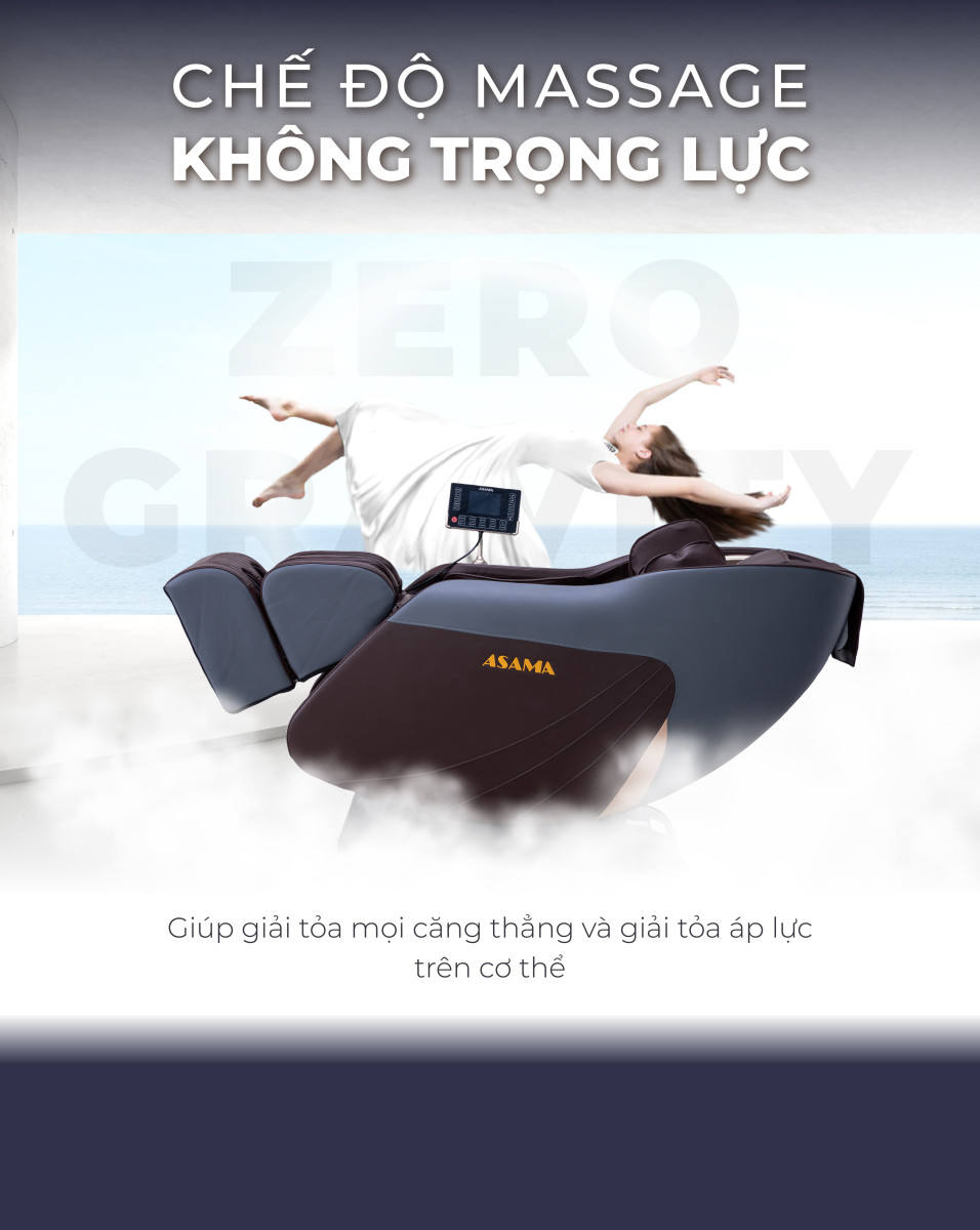 ghế massage Asama AS111 S chế độ không trọng lực