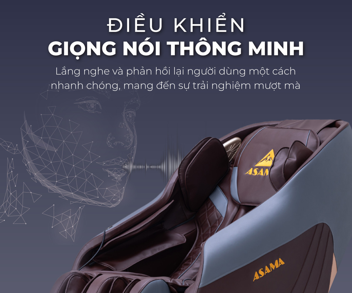 ghế massage Asama AS111 S điều khiển giọng nói