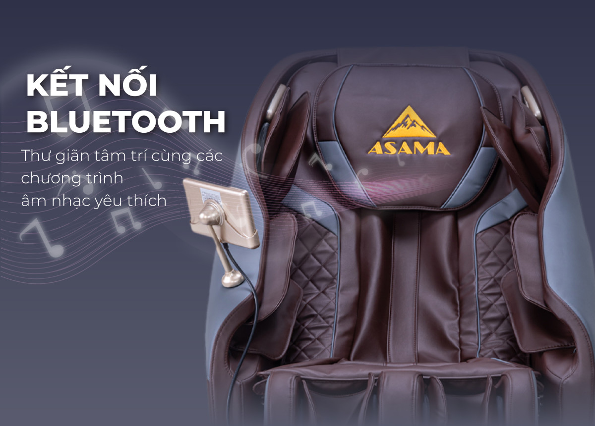 ghế massage Asama AS111 S âm thanh từ loa bluetooth