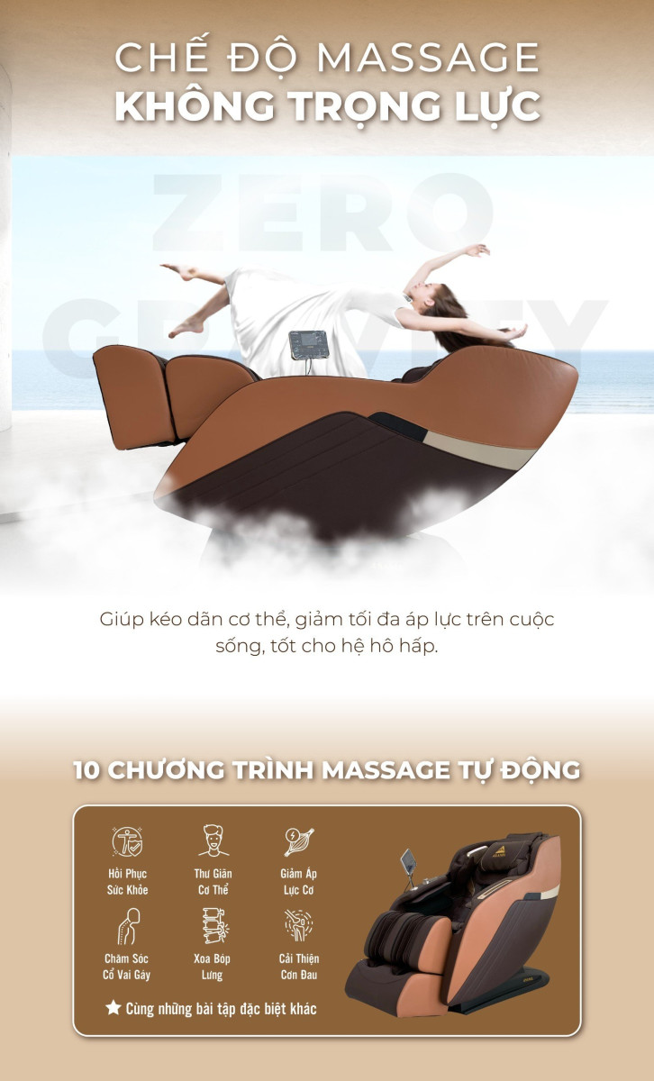 MASSAGE KHÔNG TRỌNG LỰC GHẾ MASSAGE ASAMA AS200