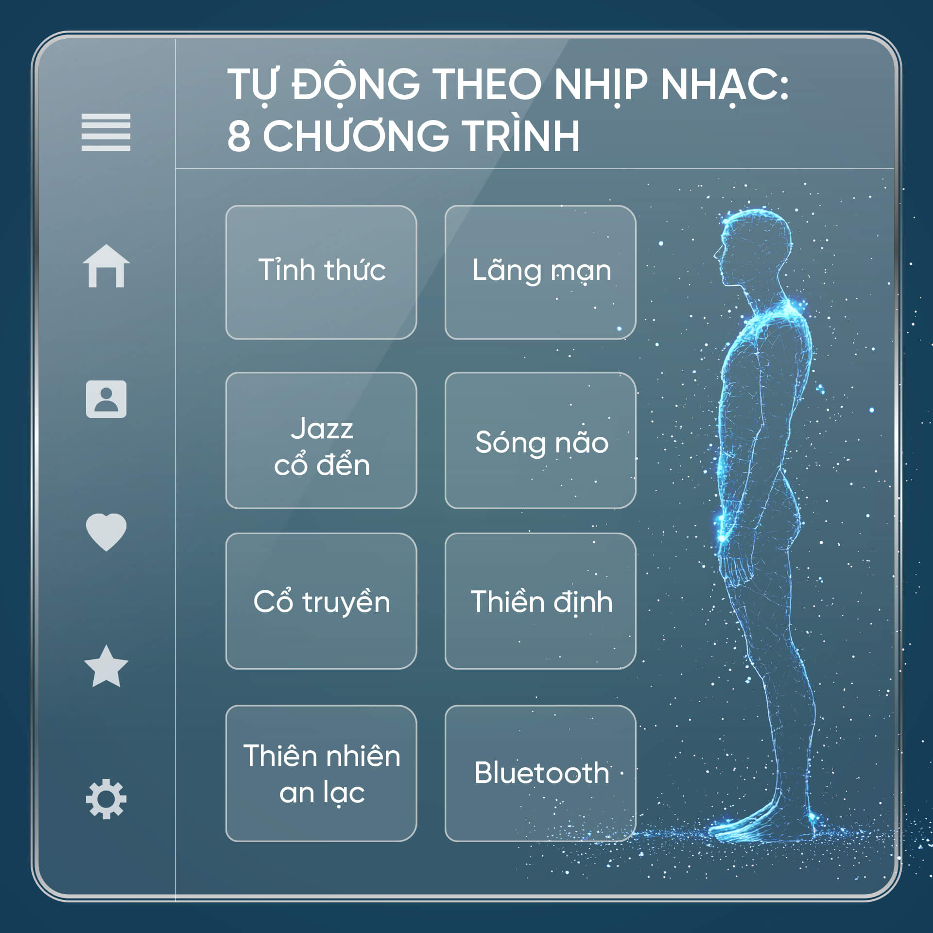 8 bài tập masage tự động theo nhịp nhạc